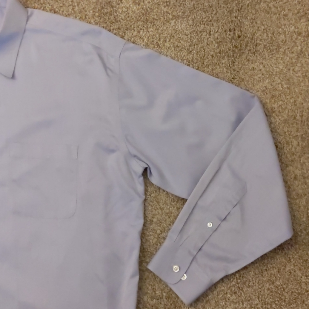 Pronto-Uomo Light Purple Dress Shirt . 17.5 36/37 Tall - Picture 6 of 13